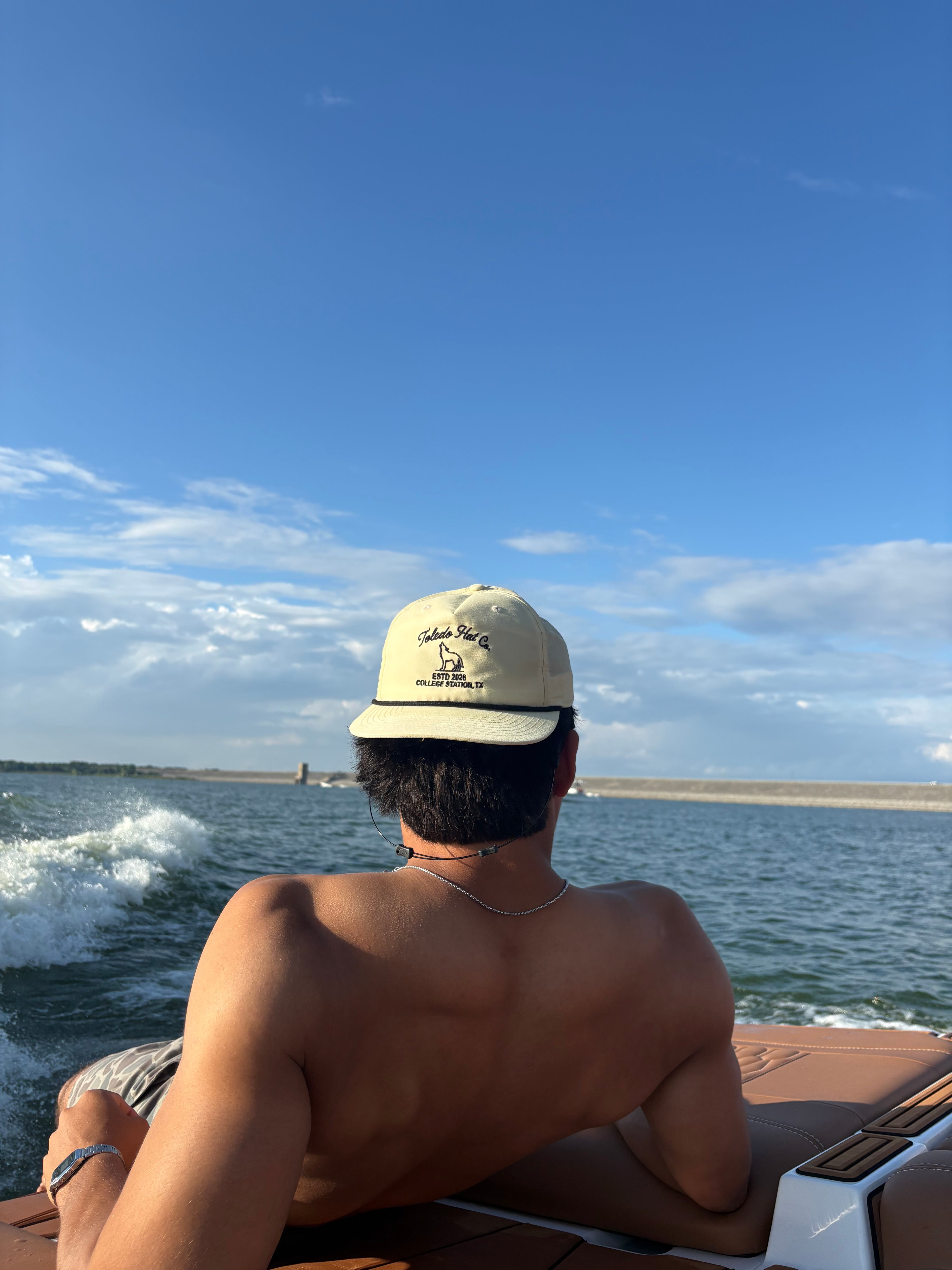 Toledo Hat Co. — Off White / Black Coyote Hat